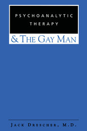 Psychoanalytic Therapy and the Gay Man book cover