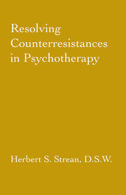Resolving Counterresistances In Psychotherapy book cover