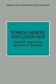 Working Memory and Language book cover