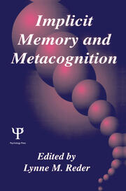 Implicit Memory and Metacognition book cover