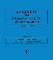 Advances in Personality Assessment: Volume 10 book cover