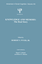 Knowledge and Memory: the Real Story: Advances in Social Cognition, Volume VIII book cover
