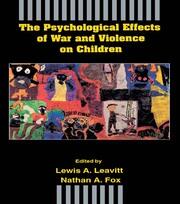 The Psychological Effects of War and Violence on Children book cover