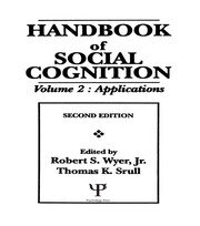Handbook of Social Cognition: Volume 2: Applications book cover