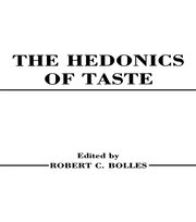 Hedonics of Taste book cover