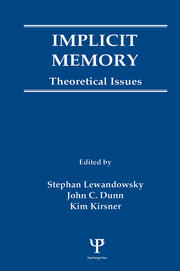 Implicit Memory: Theoretical Issues book cover