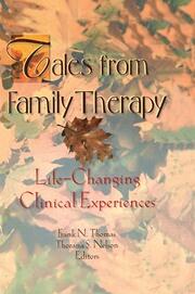 Tales from Family Therapy: Life-Changing Clinical Experiences book cover