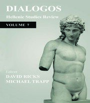 Dialogos: Hellenic Studies Review book cover