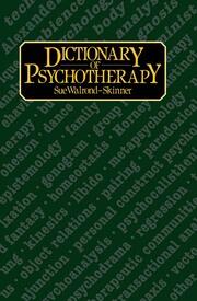 Dictionary of Psychotherapy book cover
