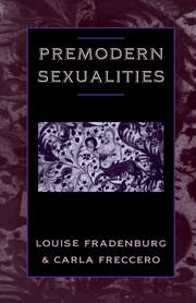 Premodern Sexualities book cover