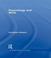 Psychology and Work book cover