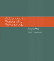 Advances in Personality Psychology: Volume 1 book cover