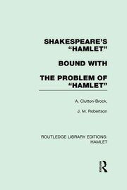 Shakespeare's “Hamlet” bound with The Problem of Hamlet book cover
