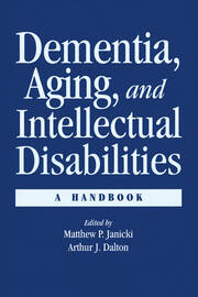 Dementia and Aging Adults with Intellectual Disabilities: A Handbook book cover