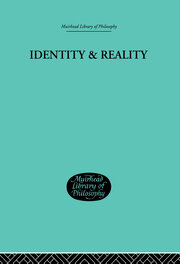 Identity & Reality book cover