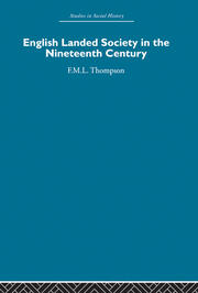 English Landed Society in the Nineteenth Century book cover