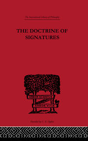The Doctrine of Signatures: A Defence of Theory in Medicine book cover