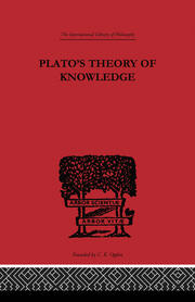 Plato's Theory of Knowledge book cover
