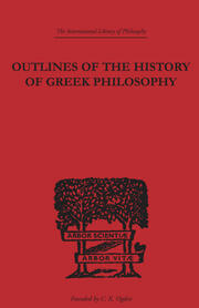 Outlines of the History of Greek Philosophy book cover