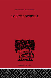 Logical Studies book cover
