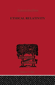 Ethical Relativity book cover