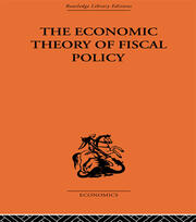 The Economic Theory of Fiscal Policy book cover
