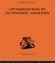Optimisation in Economic Analysis book cover