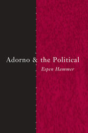 Adorno and the Political book cover