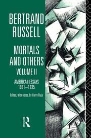 Mortals and Others, Volume II: American Essays 1931-1935 book cover