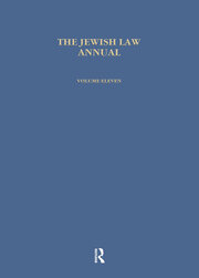 Jewish Law Annual (Vol 11) book cover