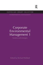 Corporate Environmental Management 1: Systems and Strategies book cover
