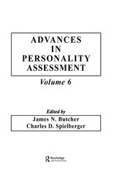 Advances in Personality Assessment: Volume 6 book cover