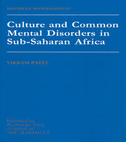 Culture And Common Mental Disorders In Sub-Saharan Africa book cover