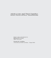 Adolescents and Their Families: Structure, Function, and Parent-Youth Relations book cover