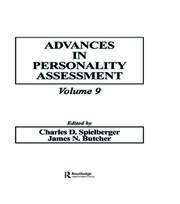 Advances in Personality Assessment: Volume 9 book cover