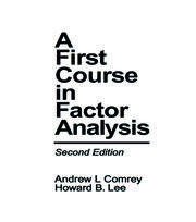 A First Course in Factor Analysis book cover
