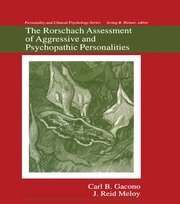 The Rorschach Assessment of Aggressive and Psychopathic Personalities book cover