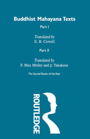Buddhist Mahayana Texts book cover