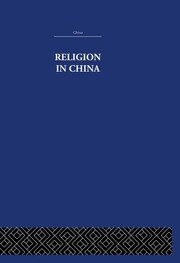 Religion in China book cover