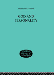 God and Personality book cover