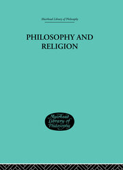 Philosophy and Religion book cover