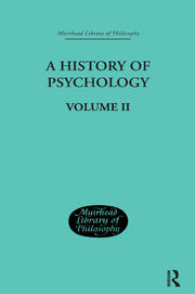 A History of Psychology: Mediaeval and Early Modern Period   Volume II book cover
