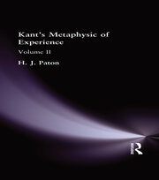 Kant's Metaphysic of Experience: Volume II book cover