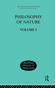 Hegel's Philosophy of Nature: Volume I    Edited by M J Petry book cover