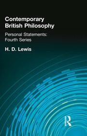 Contemporary British Philosophy: Personal Statements   Fourth Series book cover