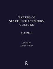 Makers of Nineteenth Century Culture book cover