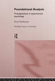 Foundational Analysis: Presuppositions in Experimental Psychology book cover