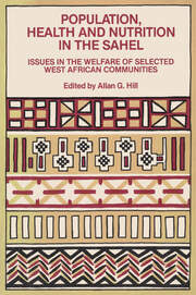 Population, Health and Nutrition in the Sahel: Issues in the Welfare of Selected West African Communities book cover