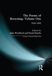 The Poems of Browning: Volume One: 1826-1840 book cover