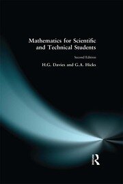 Mathematics for Scientific and Technical Students book cover